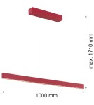 Pendant lamps over desk - Argon BALANS pendant lamp 1 pł. 1x35W red 8304 - product 4