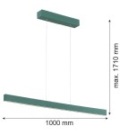 Pendant lamps over desk - Argon BALANS pendant lamp 1 pł. 1x35W green 8305 - product 4