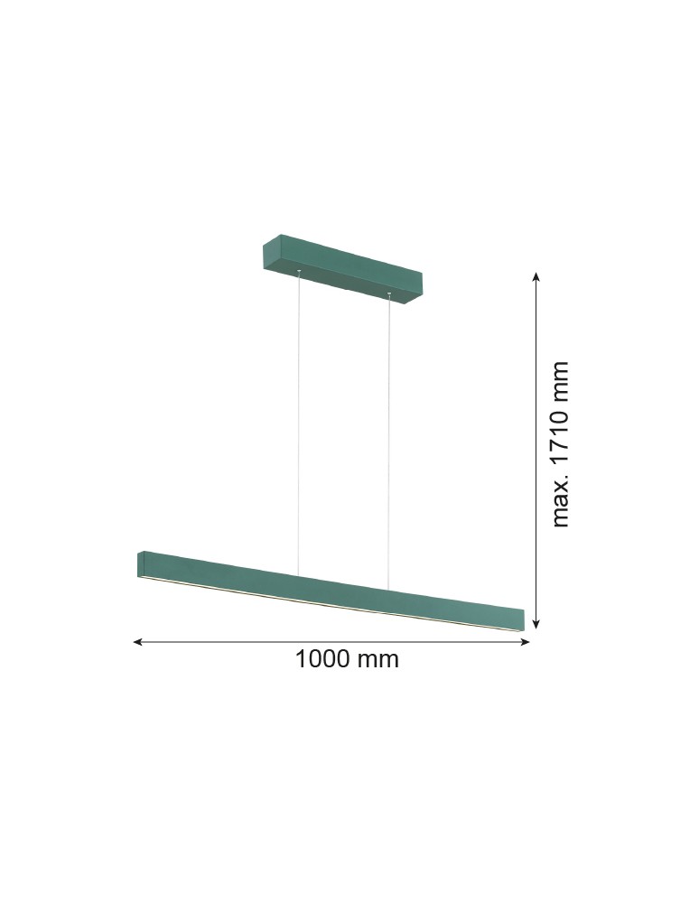 Pendant lamps over desk - Argon BALANS pendant lamp 1 pł. 1x35W green 8305 - product kolory-swiatla.pl 4