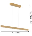 Pendant lamps over desk - Argon BALANS pendant lamp 1 pł. 1x35W gold 8306 - product 4