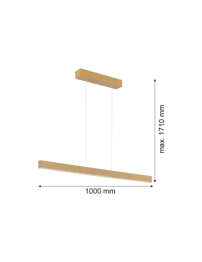 Pendant lamps over desk - Argon BALANS pendant lamp 1 pł. 1x35W gold 8306 - product kolory-swiatla.pl 4