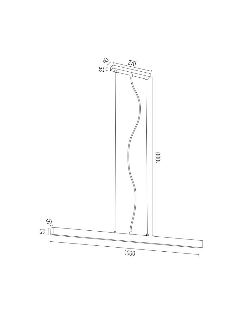 Pendant lamps over desk - Argon VERMONT pendant lamp 1x18W black structure 3951 - product kolory-swiatla.pl 3