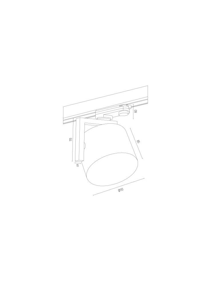 Lamps for 3-phase busbars - Argon ALTO spotlight 1 pł. 1x12W (max) black structure 4751 BZ - product kolory-swiatla.pl 3
