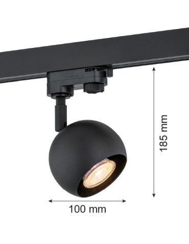 Argon MURI reflektor 1 pł. 1x5W (max) czarny struktura czarny 4379 - produkt 2