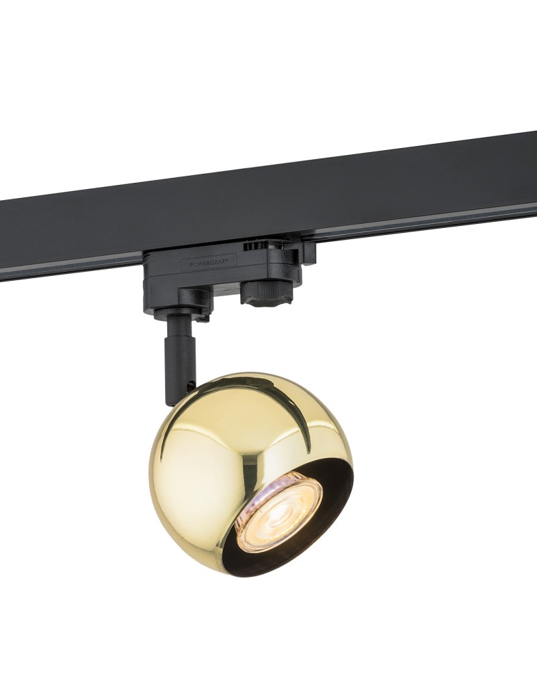 Lamps for 3-phase busbars - Argon MURI spotlight 1 pł. 1x5W (max) brass black 4378 - product kolory-swiatla.pl 1