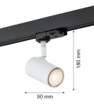 Lamps for 3-phase busbars - Argon HORTA spotlight 1 pł. 1x5W (max) white structure black 4327 - product 2