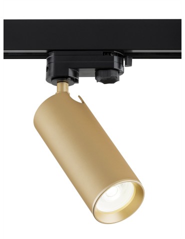 Argon TORELLO spotlight 1 fl., for T-RACK busbar 1x5W (max) gold 8336