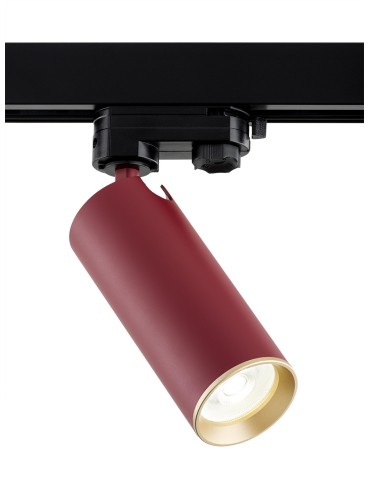 Argon TORELLO spotlight 1 fl., for T-RACK busbar 1x5W (max) red 8338