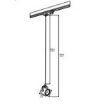 Lamps for 3-phase busbars - Argon NET PLUS 1-fl. pendant lamp 1x15W (max) matte blue black 4748 - product 5