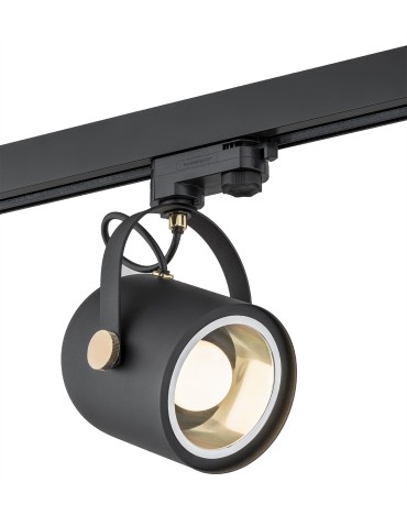 Argon NET spotlight 1 pł. 1x15W (max) black structure brass elements 4311