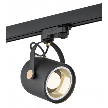 Argon NET reflektor 1 pł. 1x15W (max) czarny struktura elementy mosiądzowane 4311