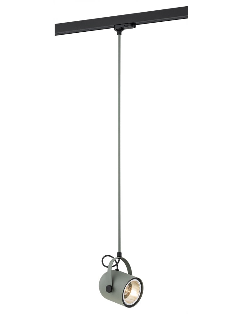 Lamps for 3-phase busbars - Argon NET 1 pł. pendant 1x15W (max) sage structure black structure 4313 - product kolory-swiatla.pl 1