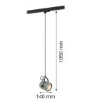 Lamps for 3-phase busbars - Argon NET 1 pł. pendant 1x15W (max) sage structure black structure 4313 - product 2