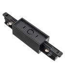 Accessories for 3 phase busbars - Argon ARGON T-RACK SYSTEM SIMPLE LAYER straight connector black 4364 - product 1