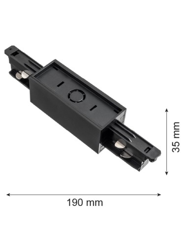 Argon ARGON T-RACK SYSTEM SIMPLE LAYER straight connector black 4364 - product 2