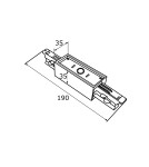 Accessories for 3 phase busbars - Argon ARGON T-RACK SYSTEM SIMPLE LAYER straight connector black 4364 - product 3
