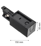 Accessories for 3 phase busbars - Argon ARGON T-RACK SYSTEM POWER SUPPLY TERMINAL black 4366 - product 2