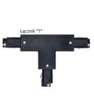 Accessories for 3 phase busbars - Argon T-RACK connector type "T" black 8040 - product 1