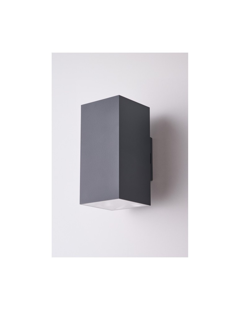 Outdoor wall lamps - Azzardo ROLAND 2 SQ WALL IP65 DGR Outdoor wall lamp AZ5231 - product kolory-swiatla.pl 3