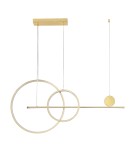 Modern pendant lamps -  Step Into Design NEW AGE LED pendant lamp gold 120 cm MP0082-L120 gold - product 1