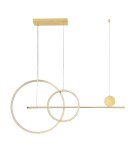Modern pendant lamps -  Step Into Design NEW AGE LED pendant lamp gold 120 cm MP0082-L120 gold - product 2