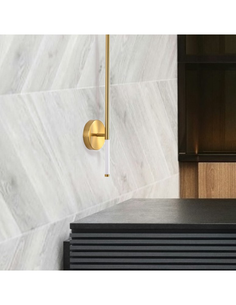 Modern wall lamps -  Step Into Design FRESCO LED gold wall lamp 95 cm ST-MD1024M - product kolory-swiatla.pl 6