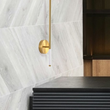  Step Into Design Lampa ścienna FRESCO LED złota 95 cm ST-MD1024M