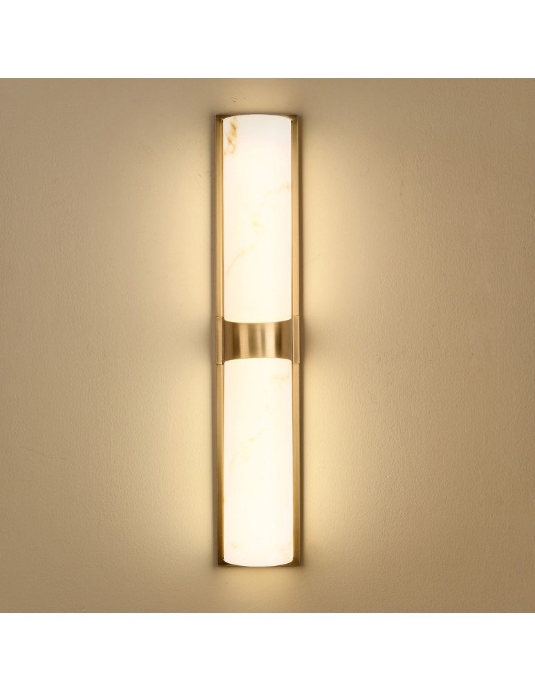 Glamour wall lamps -  Step Into Design MURO LED wall lamp white marble 66 cm ST-3426-AGB-CE. - product kolory-swiatla.pl 7