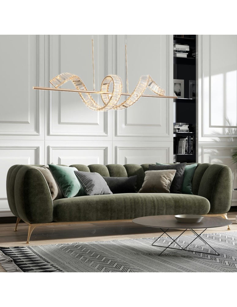 Pendant lamps over the island -  Step Into Design RITZ LED pendant lamp gold 150 cm ST-MD2405161 - product kolory-swiatla.pl 3