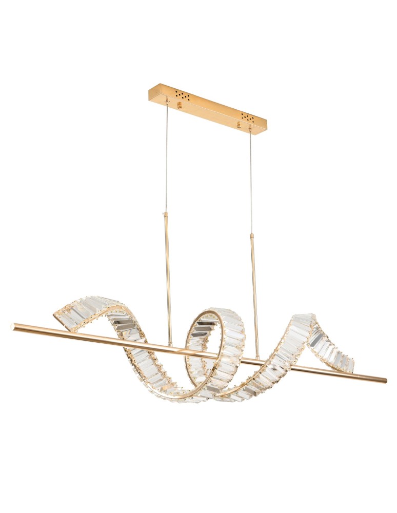 Pendant lamps over the island -  Step Into Design RITZ LED pendant lamp gold 150 cm ST-MD2405161 - product kolory-swiatla.pl 4