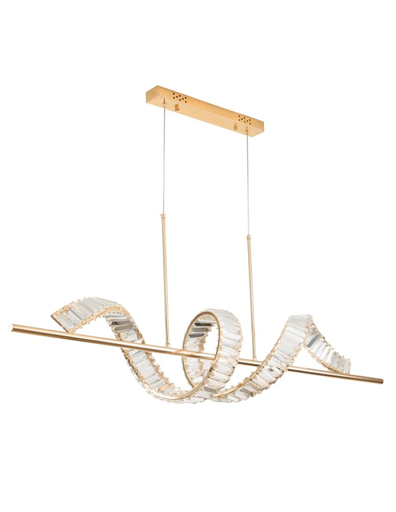 Pendant lamps over the island -  Step Into Design RITZ LED pendant lamp gold 150 cm ST-MD2405161 - product kolory-swiatla.pl 5