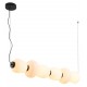  Step Into Design Lampa wisząca BRILLA-6 LED biało-czarna 125 cm ST-CP241210-6L BLACK WHITE