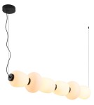 Pendant lamps over the island -  Step Into Design BRILLA-6 LED pendant lamp white and black 125 cm ST-CP241210-6L BLACK WHITE - product 1