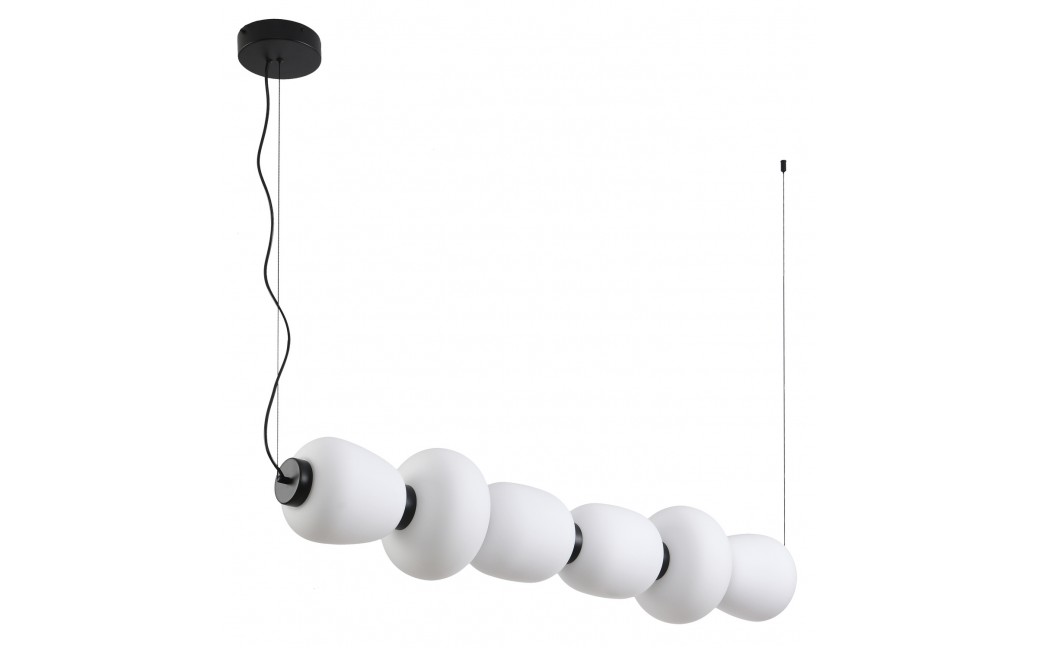  Step Into Design Lampa wisząca BRILLA-6 LED biało-czarna 125 cm ST-CP241210-6L BLACK WHITE