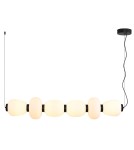 Pendant lamps over the island -  Step Into Design BRILLA-6 LED pendant lamp white and black 125 cm ST-CP241210-6L BLACK WHITE - product 3