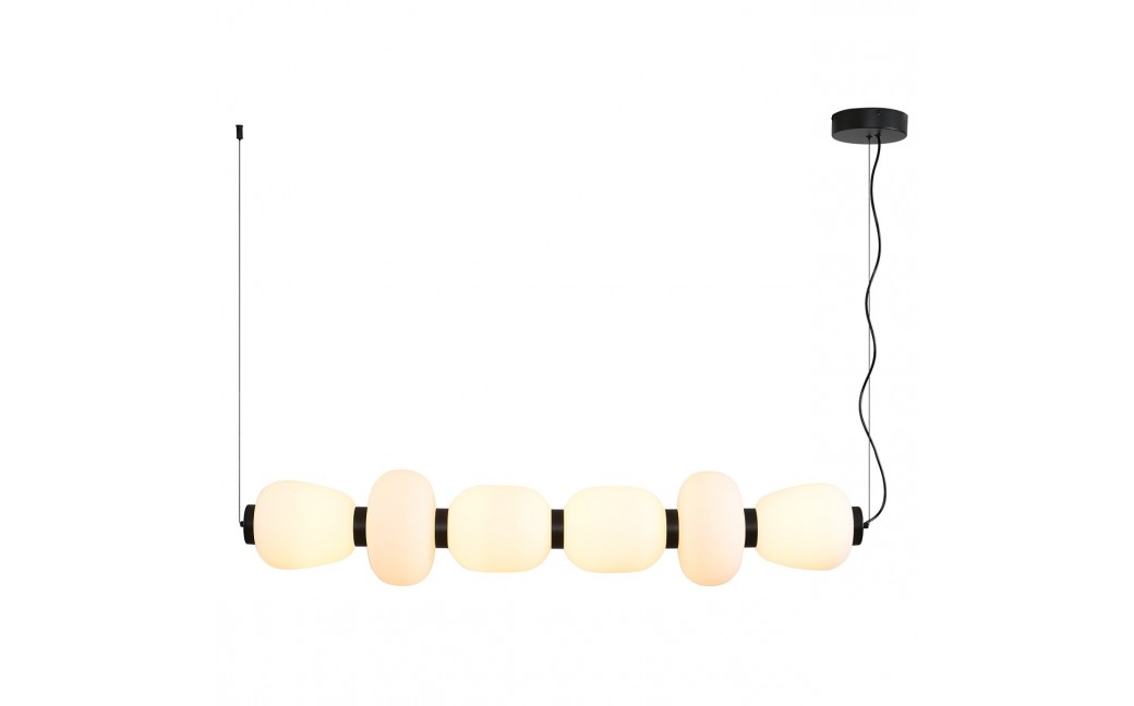  Step Into Design Lampa wisząca BRILLA-6 LED biało-czarna 125 cm ST-CP241210-6L BLACK WHITE