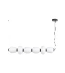 Pendant lamps over the island -  Step Into Design BRILLA-6 LED pendant lamp white and black 125 cm ST-CP241210-6L BLACK WHITE - product 6