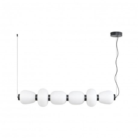  Step Into Design Lampa wisząca BRILLA-6 LED biało-czarna 125 cm ST-CP241210-6L BLACK WHITE