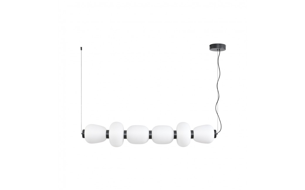 Step Into Design Lampa wisząca BRILLA-6 LED biało-czarna 125 cm ST-CP241210-6L BLACK WHITE