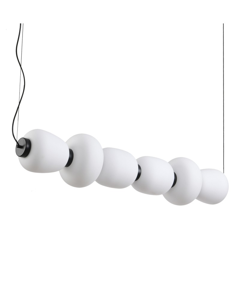 Pendant lamps over the island -  Step Into Design BRILLA-6 LED pendant lamp white and black 125 cm ST-CP241210-6L BLACK WHITE - product kolory-swiatla.pl 7
