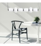 Pendant lamps over the island -  Step Into Design BRILLA-6 LED pendant lamp white and black 125 cm ST-CP241210-6L BLACK WHITE - product 9