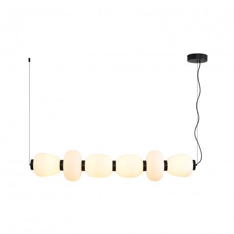  Step Into Design Lampa wisząca BRILLA-6 LED biało-czarna 125 cm ST-CP241210-6L BLACK WHITE