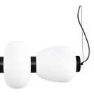 Pendant lamps over the island -  Step Into Design BRILLA-6 LED pendant lamp white and black 125 cm ST-CP241210-6L BLACK WHITE - product 12