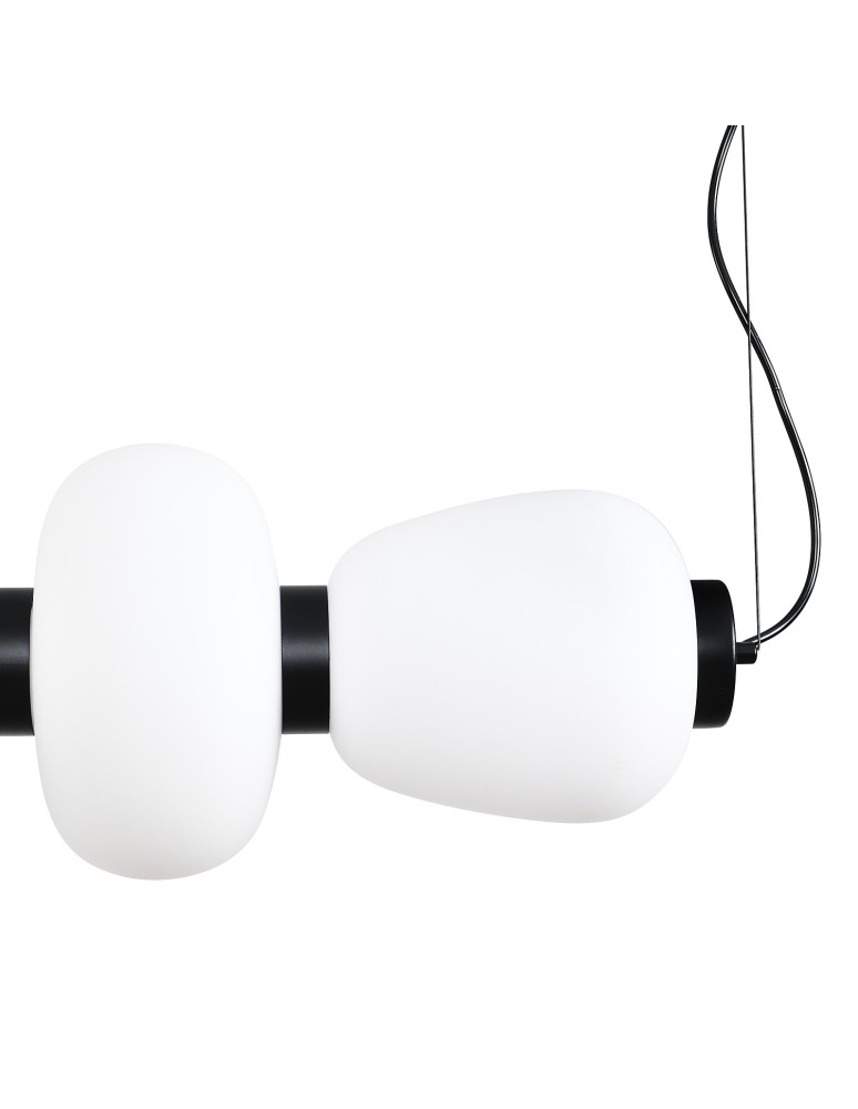Pendant lamps over the island -  Step Into Design BRILLA-6 LED pendant lamp white and black 125 cm ST-CP241210-6L BLACK WHITE - product kolory-swiatla.pl 12
