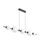 Pendant lamps over the island -  Step Into Design MILA pendant lamp black 140 cm ST-CP241222-5L - product 3