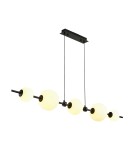 Pendant lamps over the island -  Step Into Design MILA pendant lamp black 140 cm ST-CP241222-5L - product 4