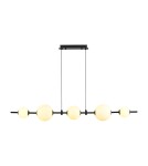 Pendant lamps over the island -  Step Into Design MILA pendant lamp black 140 cm ST-CP241222-5L - product 10