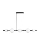 Pendant lamps over the island -  Step Into Design MILA pendant lamp black 140 cm ST-CP241222-5L - product 11
