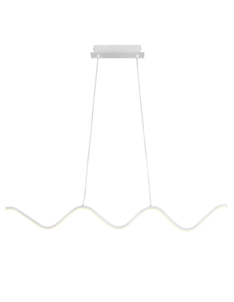 Modern pendant lamps -  Step Into Design ZIGZAG LED pendant lamp white 90 cm ST-MD240602 WHITE - product kolory-swiatla.pl 1