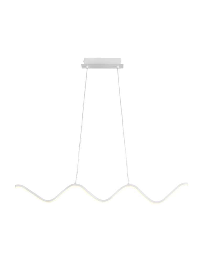 Modern pendant lamps -  Step Into Design ZIGZAG LED pendant lamp white 90 cm ST-MD240602 WHITE - product kolory-swiatla.pl 2